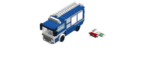 Набор LEGO MOC-84615 THW GKW (Geratekraftwagen)