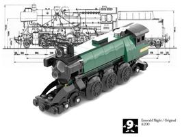 Набор LEGO MOC-84716 &200. Mini Emerald Night locomotive