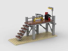 Набор LEGO Arbeitsbuhne fur Dampfloks - Working platform for steam locomotives -