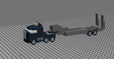Набор LEGO MOC-84978 Flatbed Trailer Truck