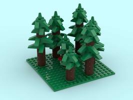 Набор LEGO Trees - set of trees for better layout