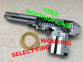 Набор LEGO MOC-87444 Lego Select Fire Blowback Rubber Band Pistol.