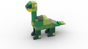 Набор LEGO MOC-87783 11011 Dinosaur (green)