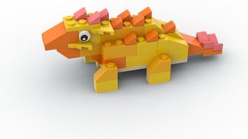 Набор LEGO MOC-87829 11011 Dinosaur (orange)