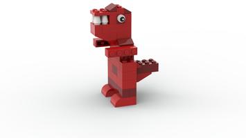 Набор LEGO MOC-87830 11011 Dinosaur (red)