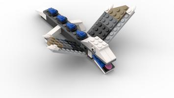 Набор LEGO MOC-87880 11011 Dinosaur (black-white)
