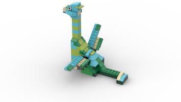 Набор LEGO MOC-87939 10698 Azure Green Dragon