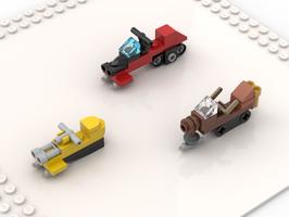 Набор LEGO MOC-88146 Nano snowmobiles, tracked (volume 2)