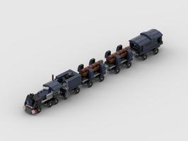 Набор LEGO MOC-88449 Logging Train for wooden track