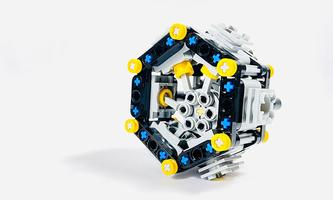 Набор LEGO MOC-88822 Radial engine 6 cylinder