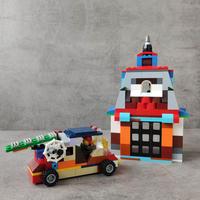 Набор LEGO MOC-88972 10696 FIRE STATION (moving doors) and FIRE TRUCK for figs (moc)