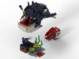 Набор LEGO MOC-89626 Monkfish and nautilus (31088)