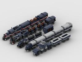 Набор LEGO MOC-90193 Train for wooden track 5 in 1