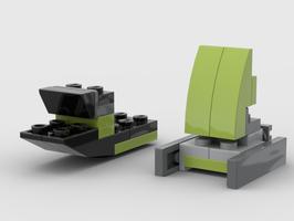 Набор LEGO MOC-90442 Catamaran and Tugboat (31018 alt build)