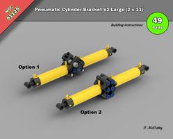Набор LEGO MOC-91126 Pneumatic Cylinder Bracket V2 Large (2 x 11)