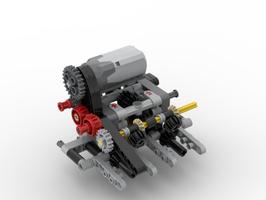 Набор LEGO MOC-91234 Getriebe fur Frontlader