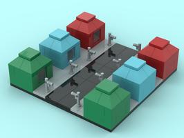 Набор LEGO Little Colorful Houses
