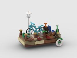 Набор LEGO small dock (for fishbowl decoration)