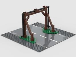 Набор LEGO MOC-92688 Kabelbrucke - cable bridge