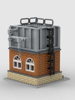 Набор LEGO MOC-92689 Wasserturm Bahnbetriebswerk - water tower for railroad depot