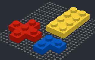 Набор LEGO big plates 3