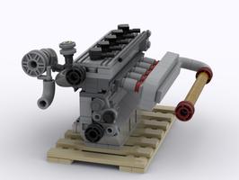 Набор LEGO MOC-93507 Audi 5 Cylinder Quattro S1 Engine