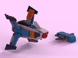 Набор LEGO MOC-93579 Spaceship and plane (31099)