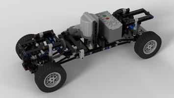 Набор LEGO MOC-93687 chassis 4x4