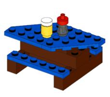 Набор LEGO MOC-93749 Modern Picnic Table