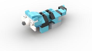 Набор LEGO MOC-94061 10698 Blue tiger