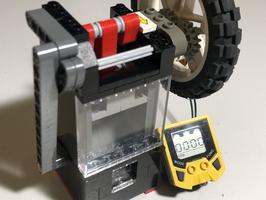 Набор LEGO MOC-94331 Simple Single Cylinder Vacuum Engine with Adjustable Timing