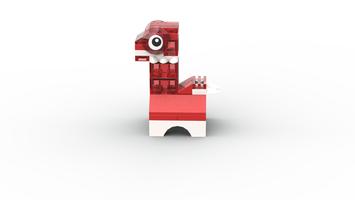 Набор LEGO MOC-94888 11013 Dinosaur red