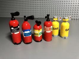 Набор LEGO MOC-94950 Fire extinguishers set with sticker sheet