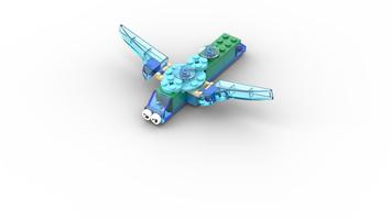 Набор LEGO MOC-95166 11013 Dinosaur blue