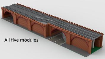 Набор LEGO MOC-95418 Elevated Railway Tracks - Straight Collection