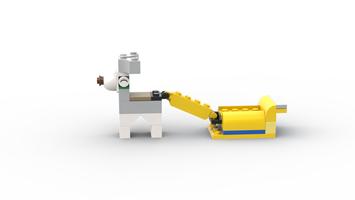 Набор LEGO MOC-95472 10698 Santa^s reindeer with sleigh