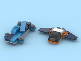 Набор LEGO MOC-95870 31099 - Avengers Helicarrier and Quinjet