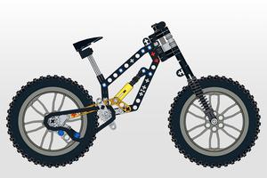 Набор LEGO MOC-95980 Downhill Bike 42007