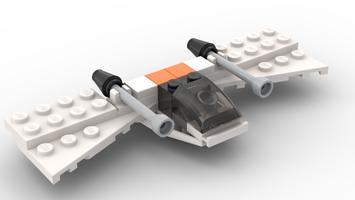 Набор LEGO MOC-96076 912055 Futuristic fighter V2