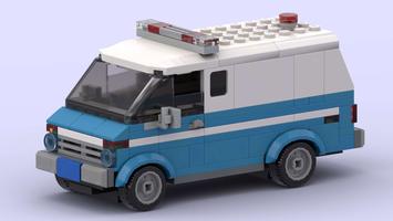 Набор LEGO MOC-97177 80s NYPD style Police Van