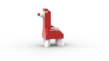 Набор LEGO MOC-97499 10698 Red dinosaur