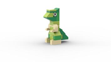 Набор LEGO MOC-97509 10698 Lime dinosaur