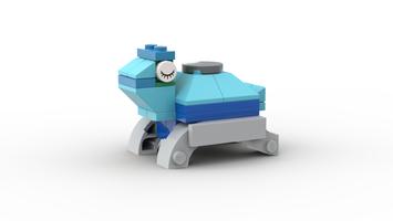 Набор LEGO MOC-97552 10698 Azure dinosaur