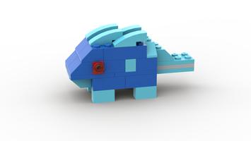 Набор LEGO MOC-97553 10698 Blue dinosaur