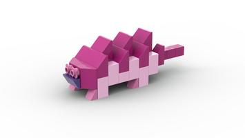 Набор LEGO MOC-97555 10698 Magenta dinosaur