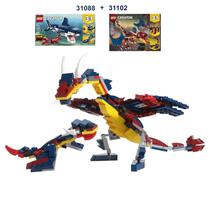 Набор LEGO MOC-97745 Clubtailed Dragon with Baby