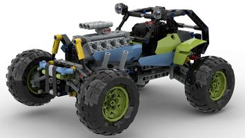Набор LEGO MOC-98971 42037 rc MOD with BuWizz Motor