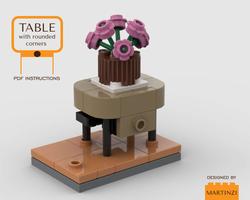 Набор LEGO MOC-98980 Table with Rounded Corners