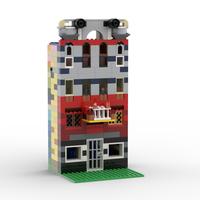 Набор LEGO MOC-99076 10698 SKYSCRAPER with a construction cradle