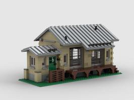 Набор LEGO Railway shed - Eisenbahn Guterschuppen